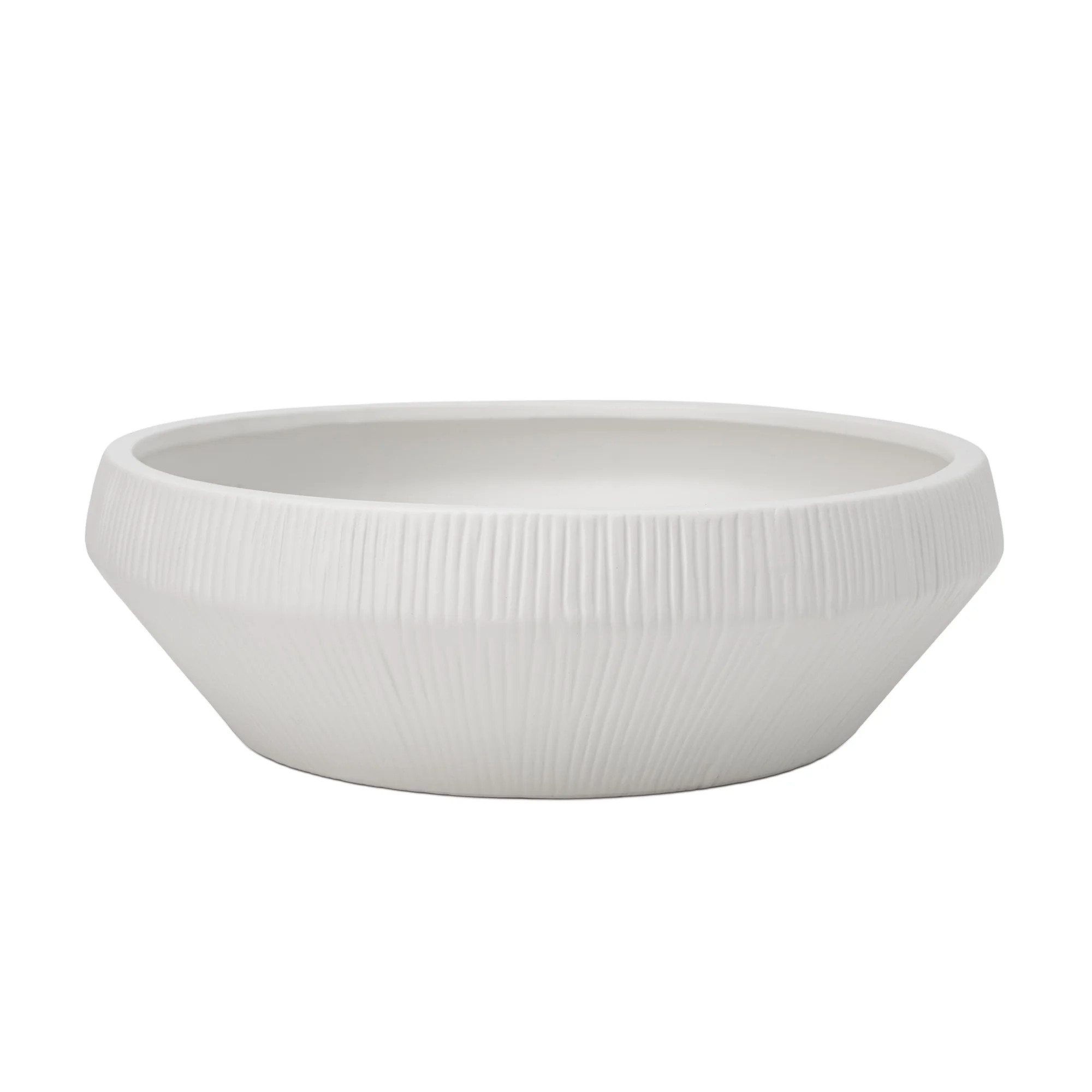 Better Homes & Gardens Angular White Ceramic Decorative Bowl, 11.33" | Walmart (US)