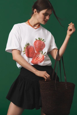 By Anthropologie Three Strawberries Tee | Anthropologie (US)