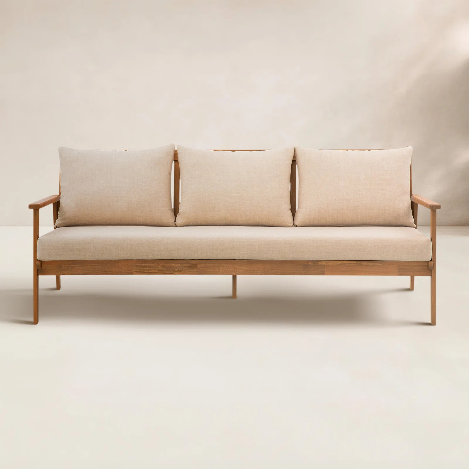 3 Seater Patio Sofa With Cushion | Wayfair North America