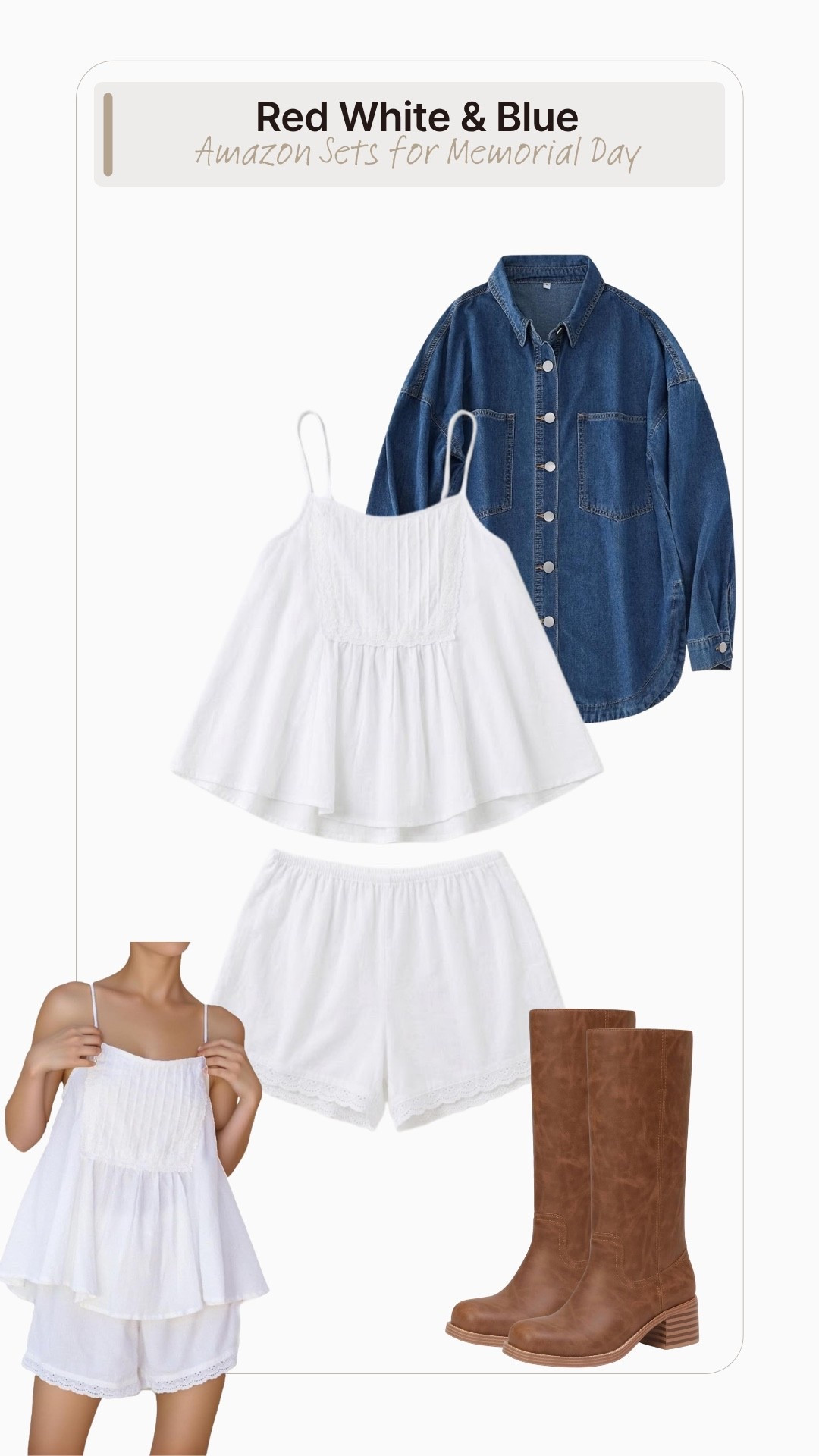 Amazon only Memorial Day outfit inspiration

#LTKootd #LTKSeasonal #LTKSaleAlert