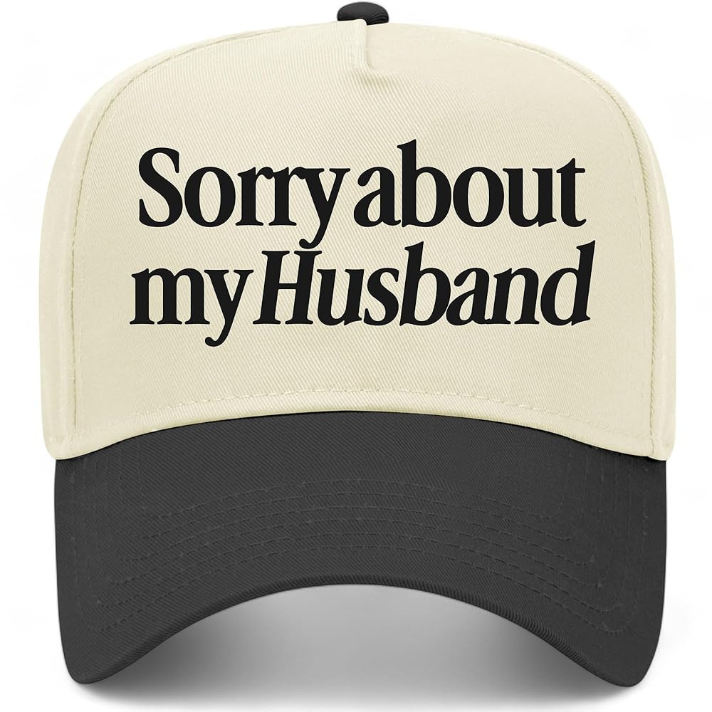 Sorry About My Husband Vintage Trucker Hat | Premium Snapback Baseball Hat for Women, Mothers, & ... | Amazon (US)