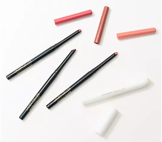 Laura Geller Modern Classic Lip Liner Trio with Lip Topper - QVC.com | QVC