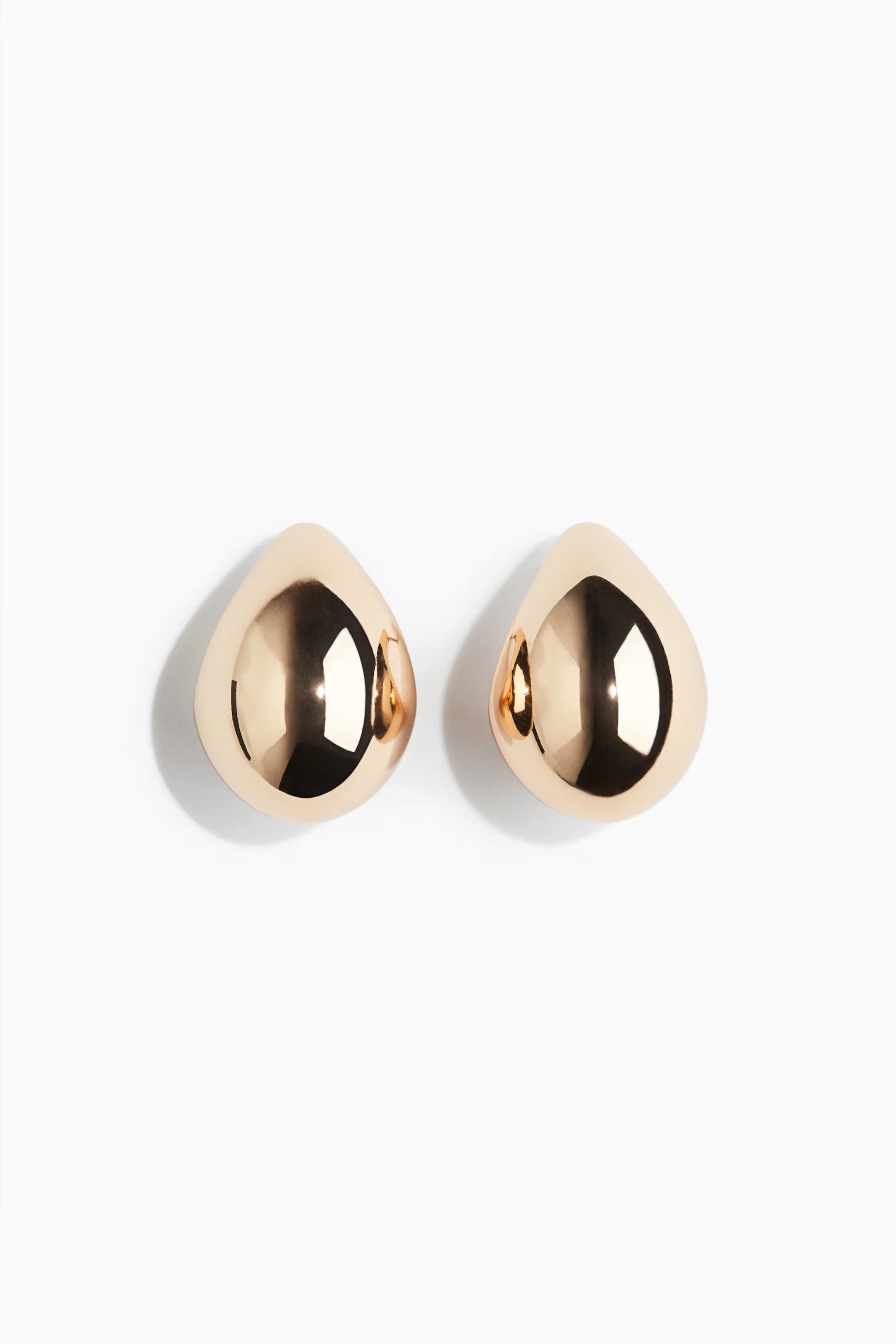 Chunky Dome Earrings - Gold-colored - Ladies | H&M US | H&M (US + CA)