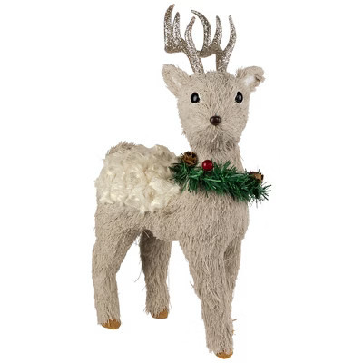 Northlight Woodland Reindeer with Wreath Christmas Figure - 13.75" | Target
