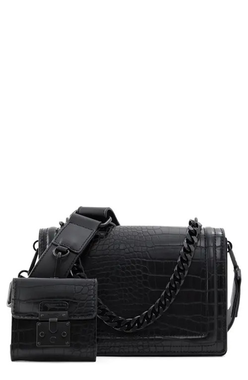 ALDO Qiemar Crossbody Bag in Black/Black at Nordstrom | Nordstrom