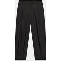 Zara - Check Trousers With Darts In Grey - S - Woman | Zara UK