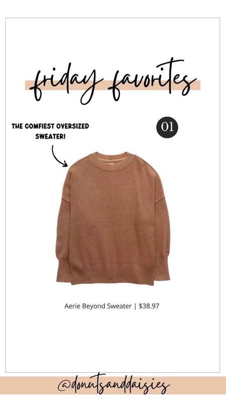 I love this oversized cozy sweater from Aerie, pairs perfect with leggings! 

#LTKFind #LTKstyletip #LTKSeasonal