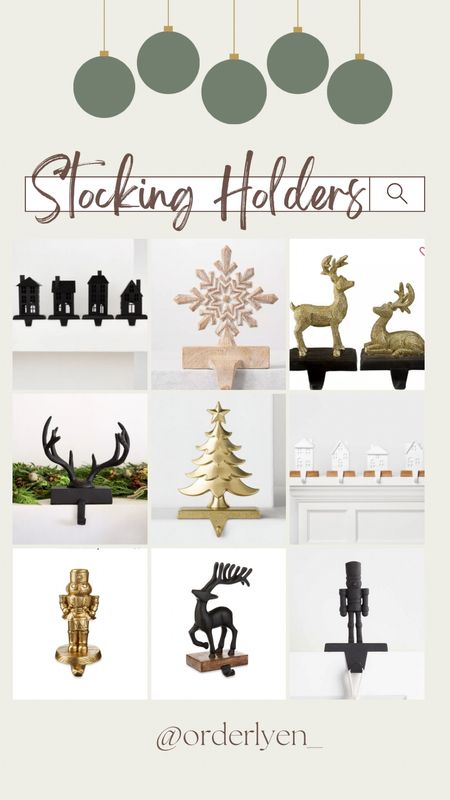 Stocking Holder  Christmas Decor Mantle Decor 

#LTKunder50 #LTKHoliday #LTKSeasonal