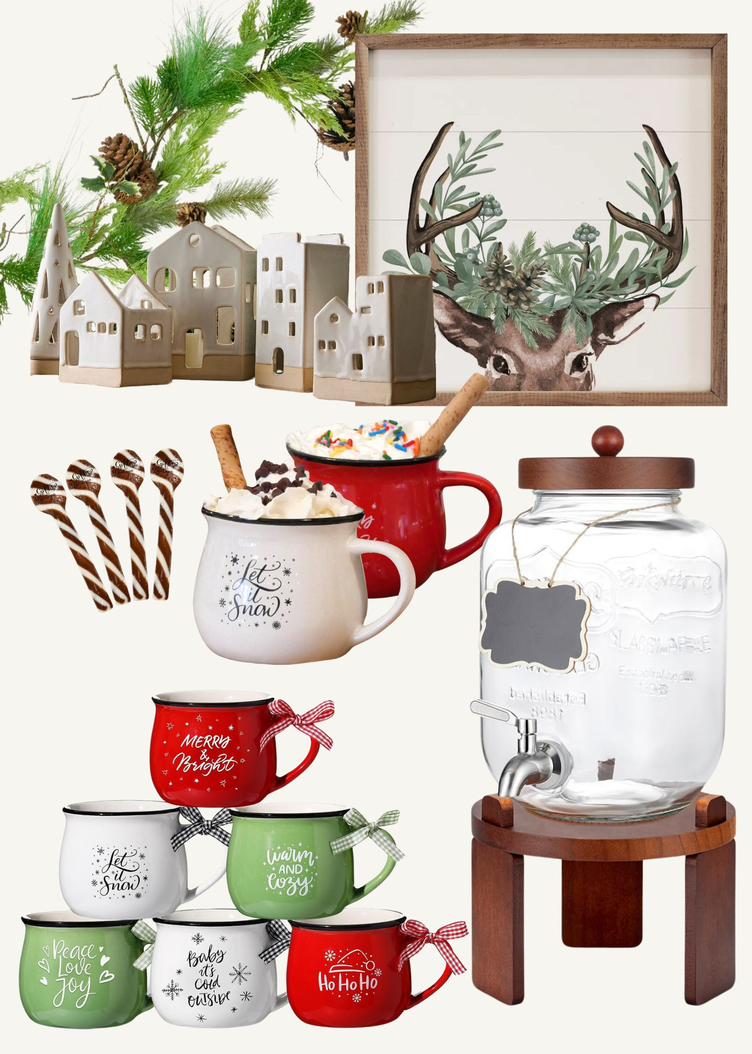 Holiday party idea: a hot chocolate bar, perfect for guests of all ages and completely customizable! View our delicious hot chocolate recipe on our blog at kadilakhomes.com 

 #LTKHoliday #LTKSeasonal #LTKHome