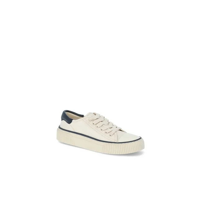 Free Assembly Women's Low Top Canvas Sneakers, Sizes 6-11 | Walmart (US)