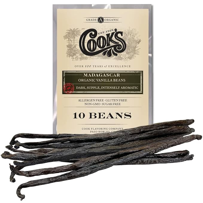 10 Organic Madagascar Whole Vanilla Beans, Grade A Pods, Premium Vanilla Beans for Making Extract... | Amazon (US)