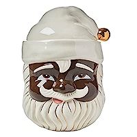 Glitterville Papa Noel Cookie Jar in Brown | Hand Painted and Glazed | Collectable | Amazon (US)