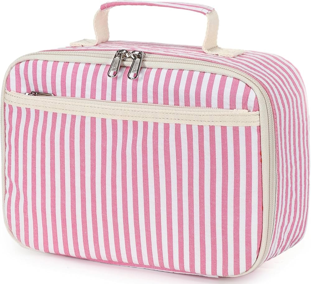 Bluboon Kids Girls Lunch Bag Insulated Lunch Box for school Corduroy Lunch Cooler Organizer Schoo... | Amazon (US)