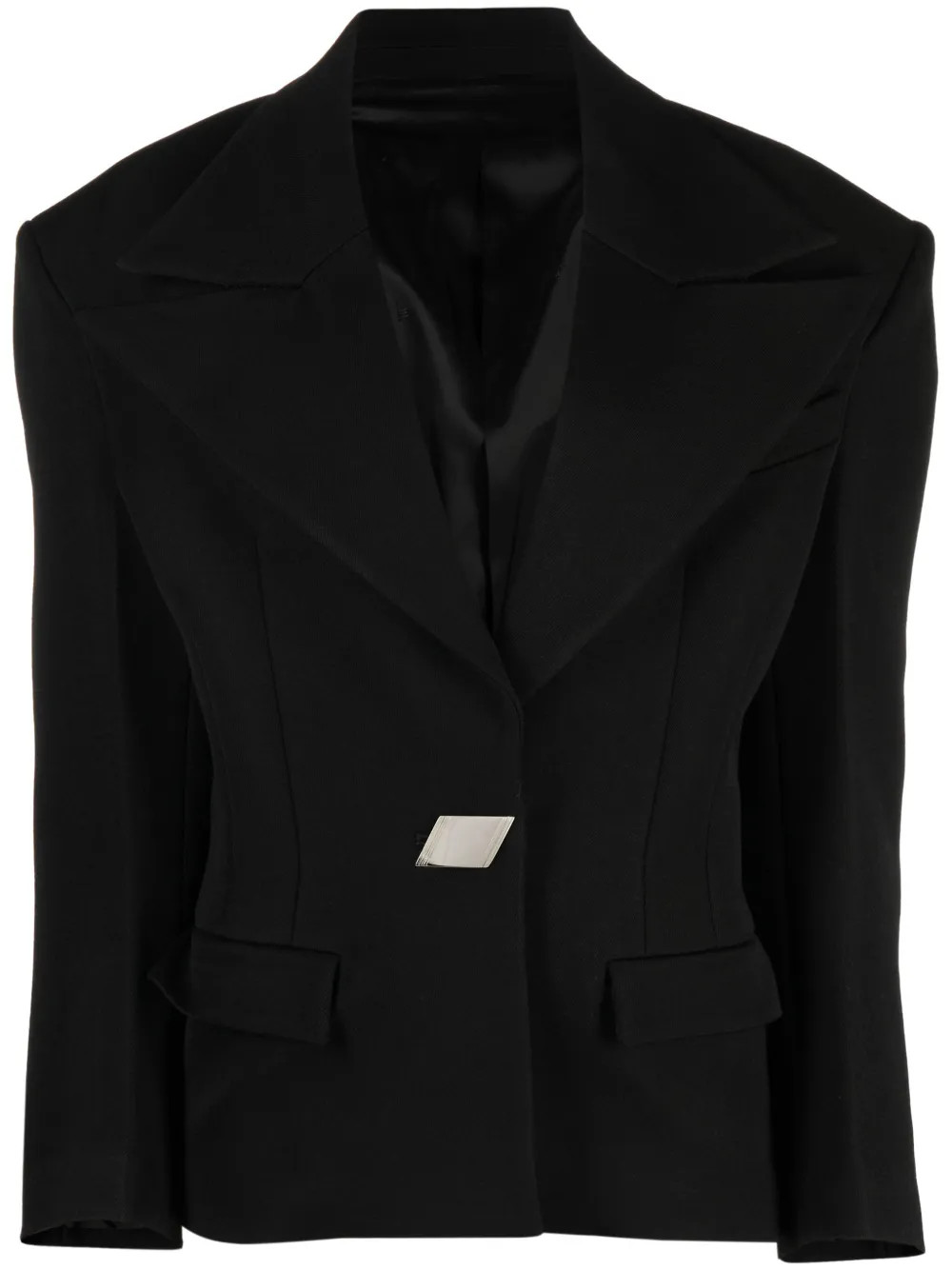 The Attico single-breasted Fitted Blazer | Black | FARFETCH PT | Farfetch Global
