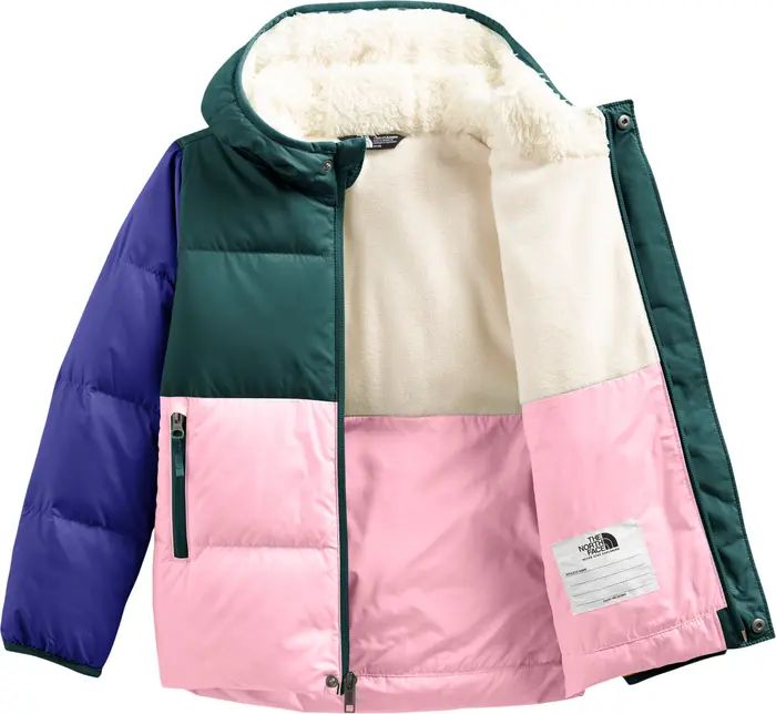 Kids' North Hooded Water Repellent 600 Fill Power Down Jacket | Nordstrom