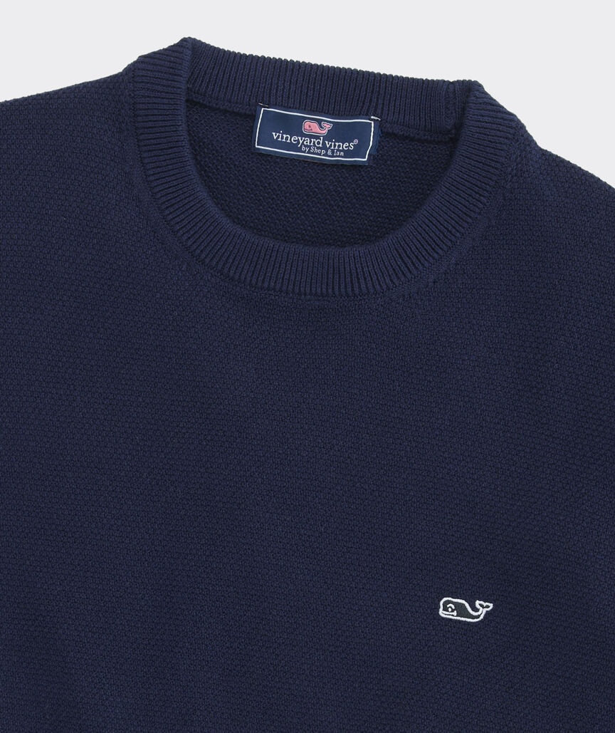 Textured Cotton Crewneck | vineyard vines