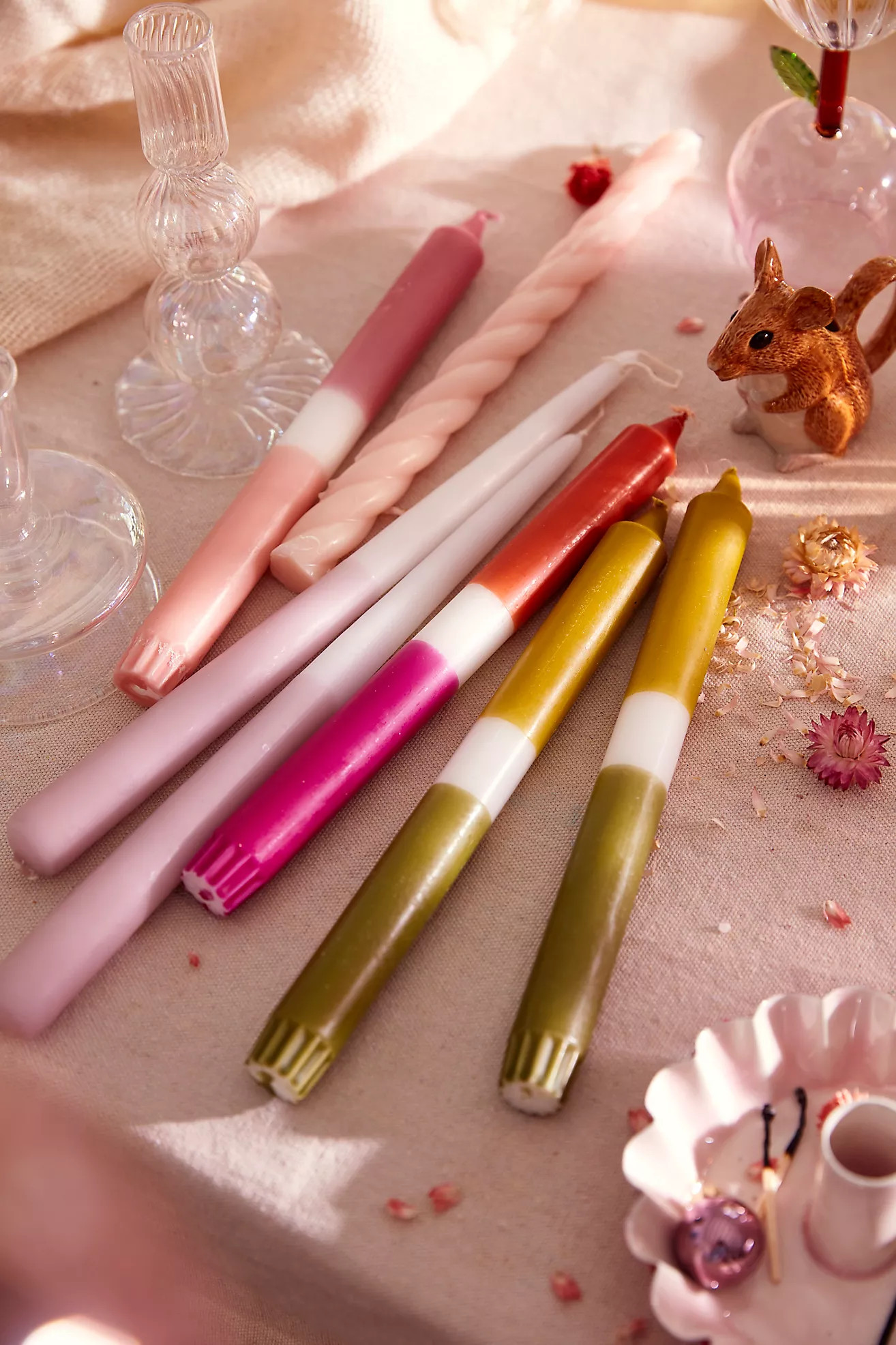 Double Dipped Taper Candles, Set of 2 | Anthropologie (US)