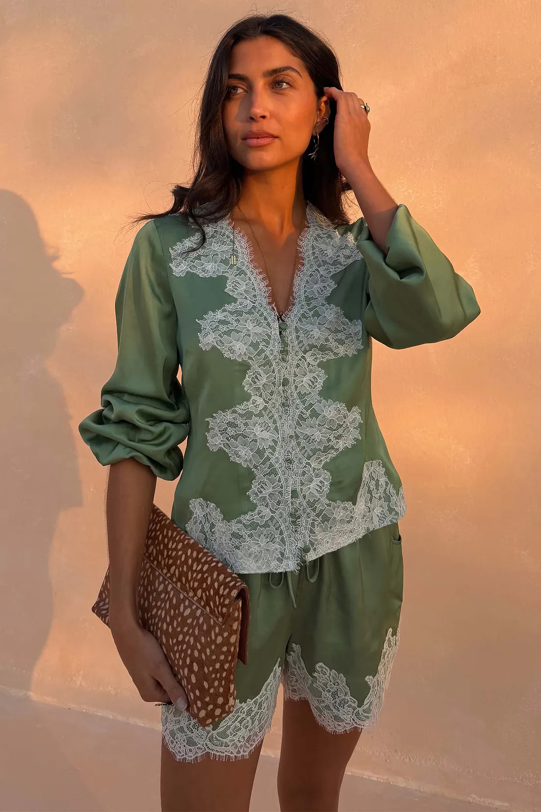 Green Lace Romi Top | Never Fully Dressed US