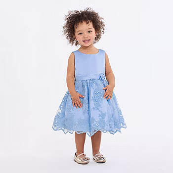 new!Bonnie Jean Toddler Girls Sleeveless Flower Girl Fit + Flare Dress | JCPenney