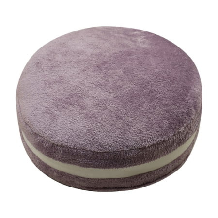 Mainstays Plush Macaron Shaped Throw Pillow, 12" Round, Violet | Walmart (US)