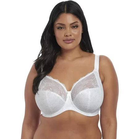Elomi Womens Morgan Underwire Full Cup Stretch Lace Banded Bra, 44E, White | Walmart (US)