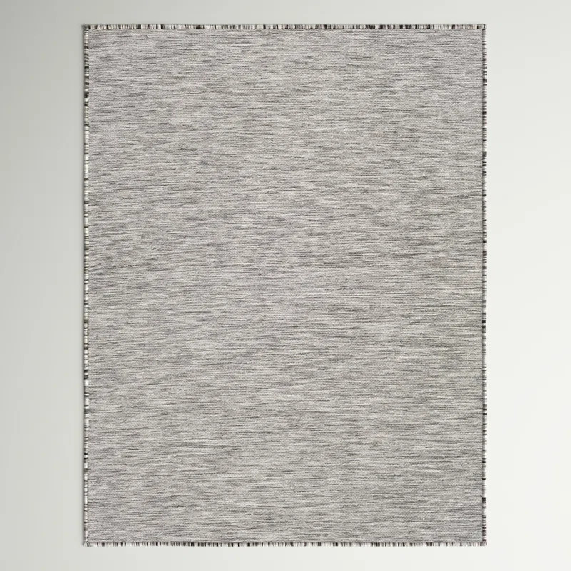 Elihu Machine Woven / Power Loomed Dark Gray Indoor/Outdoor Rug | Wayfair North America