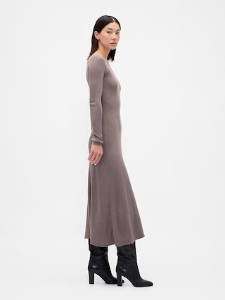 Lightweight CashSoft Rib Maxi Sweater Dress | Gap (US)