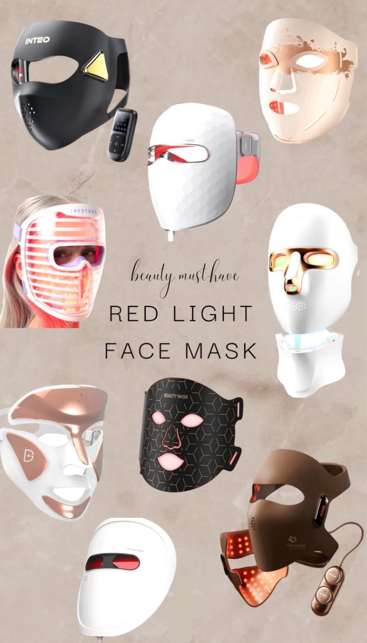 looking for glowing skin? I put together the most-loved red light therapy masks! #skincare #redlighttherapy #beautygadgets #redlightfacemask #redlighttherapymask #beautymask #lighttherapy