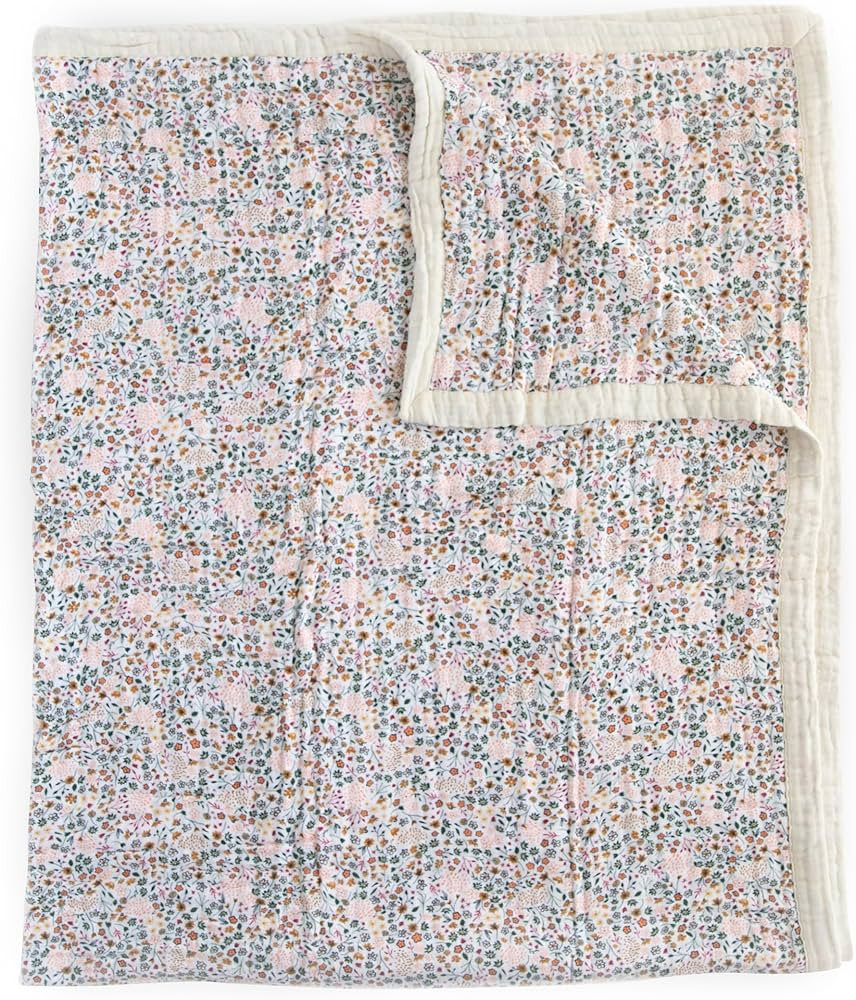 Little Unicorn – Pressed Petals Cotton Muslin Quilt X-Large Blanket| 100% Cotton | Super Soft |... | Amazon (US)