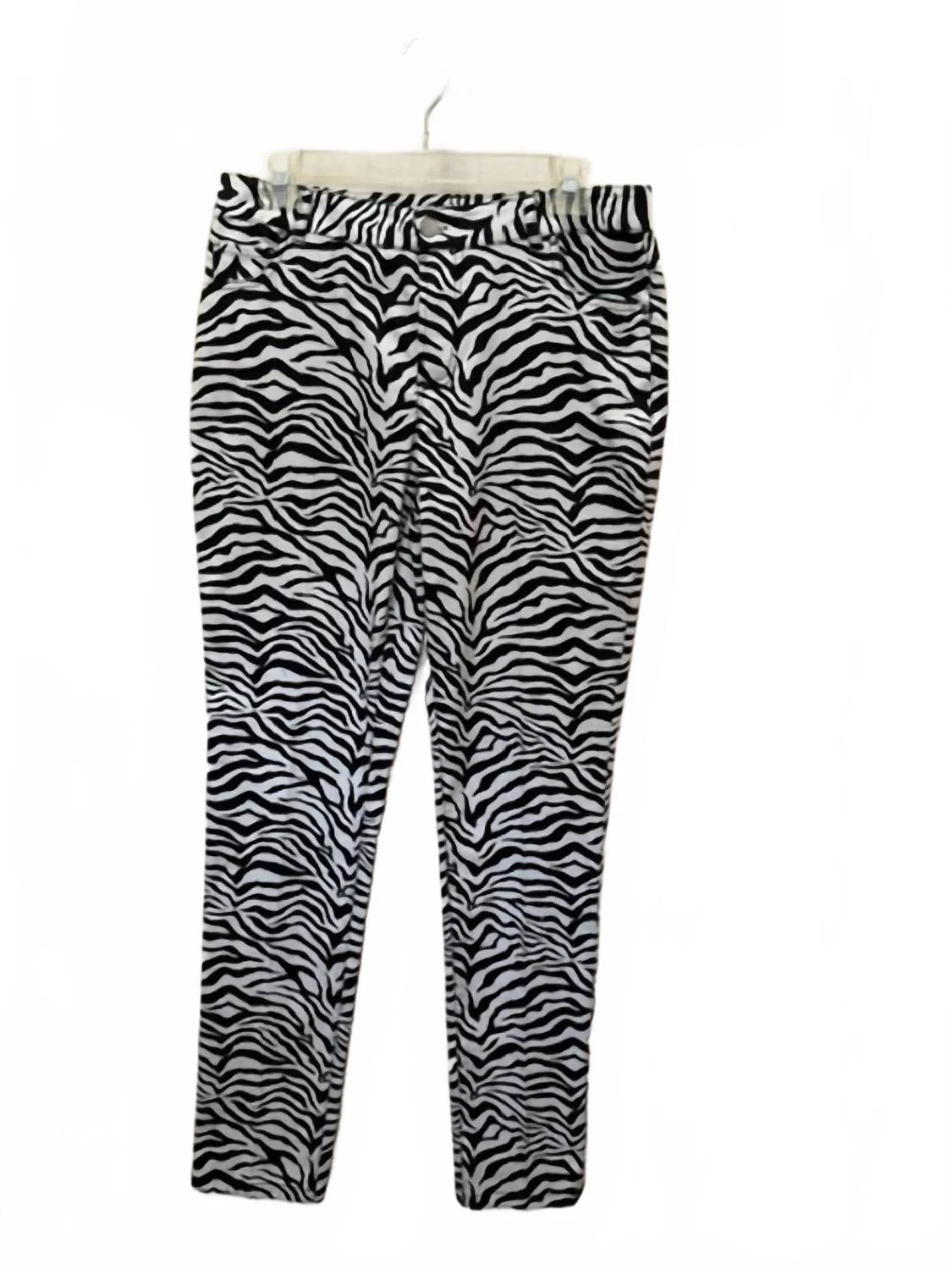 Women's Zebra Print Pant In Black And White | Shop Simon