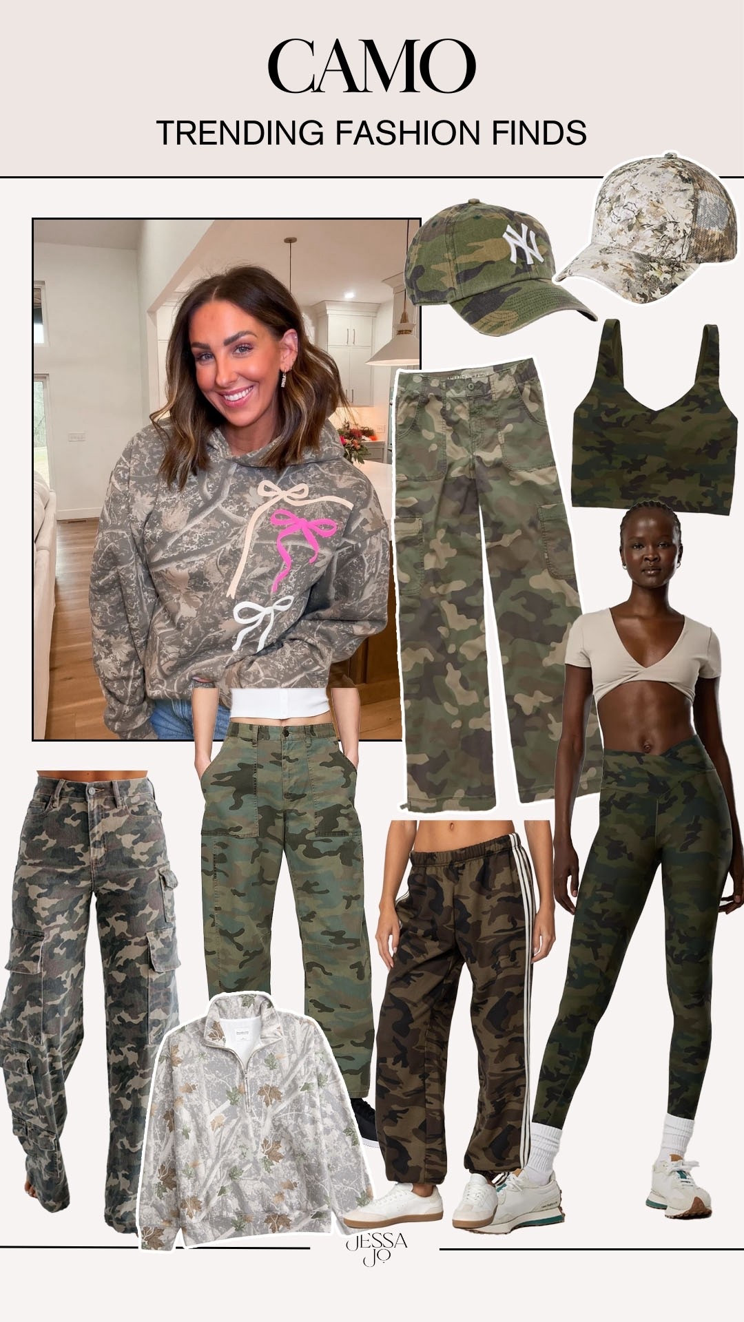 Camo fashion finds. Trending camo fashion. Camo bow hoodie. Camo pants. Camo activewear  

#LTKfindsunder100 #LTKSeasonal #LTKstyletip