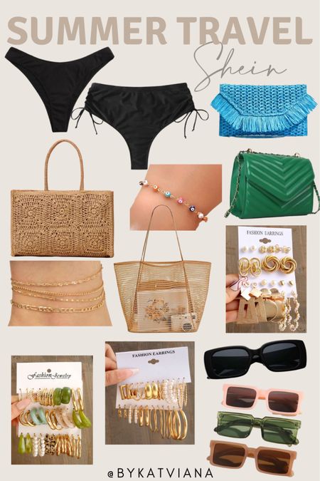 Summer travel accessories I purchased for my greece trip! Summer must haves from shein. Affordable summer accessories. Europe trip accessories  

#LTKeurope #LTKtravel #LTKunder50