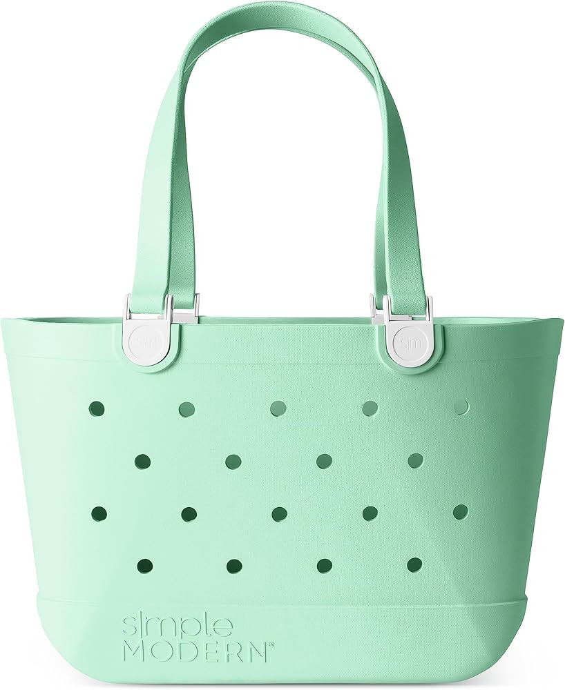 Simple Modern Beach Bag Rubber Tote | Waterproof Large Tote Bag with Zipper Pocket for Beach, Poo... | Amazon (US)