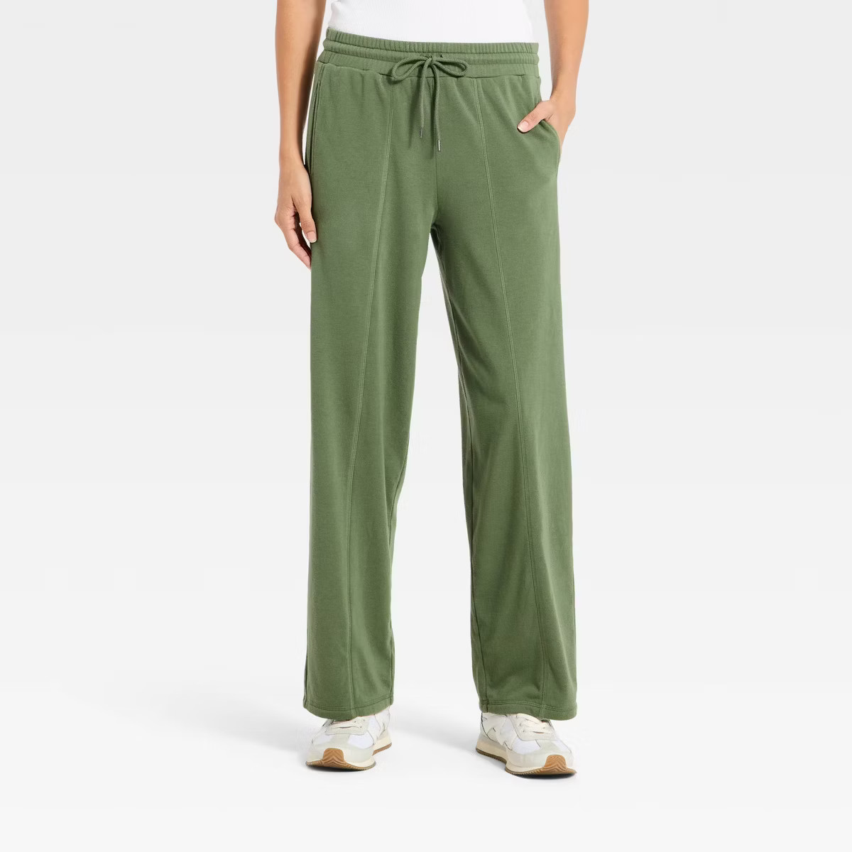 Women's Mid-Rise Fleece Tapered Ankle Sweatpants - Universal Thread™ | Target