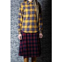 Flannel Plaid Shirt Women. Long Sleeve With Buttons & Collar | Etsy (US)