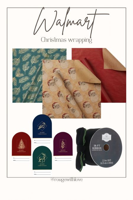 Christmas wrapping paper, velvet ribbon, gift tags, Christmas gift tags, sticker gift tags, Kraft wrapping paper, Walmart gift wrapping, Walmart Christmas finds 

#LTKSeasonal #LTKGiftGuide #LTKHoliday