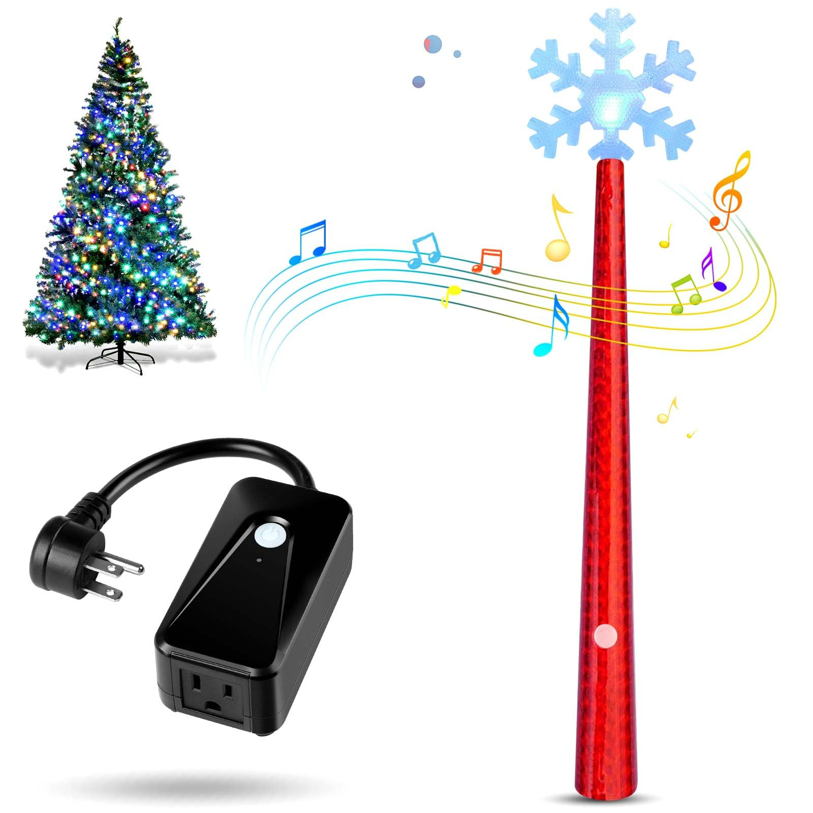 Magic Light Wand, Wireless Remote Control Outlet for Christmas String Lights and Decorations Ligh... | Amazon (US)