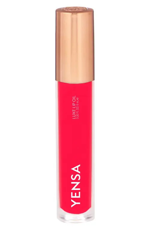 YENSA Luxe Lip Nourishing Oil with Hyaluronic + Vitamin E in Power Pink at Nordstrom | Nordstrom