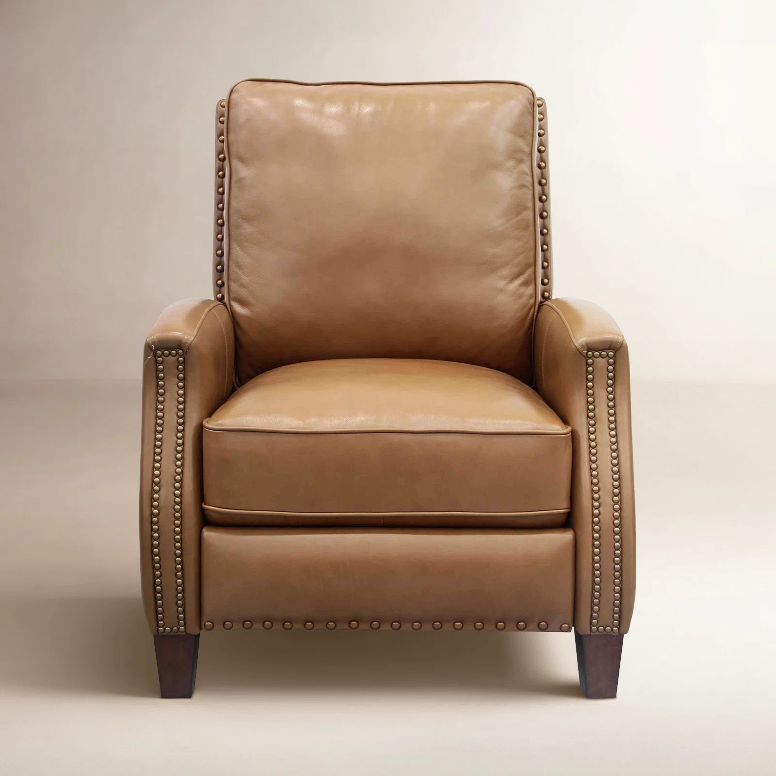 Llewellyn 31" Wide Leather Manual Standard Recliner | Birch Lane