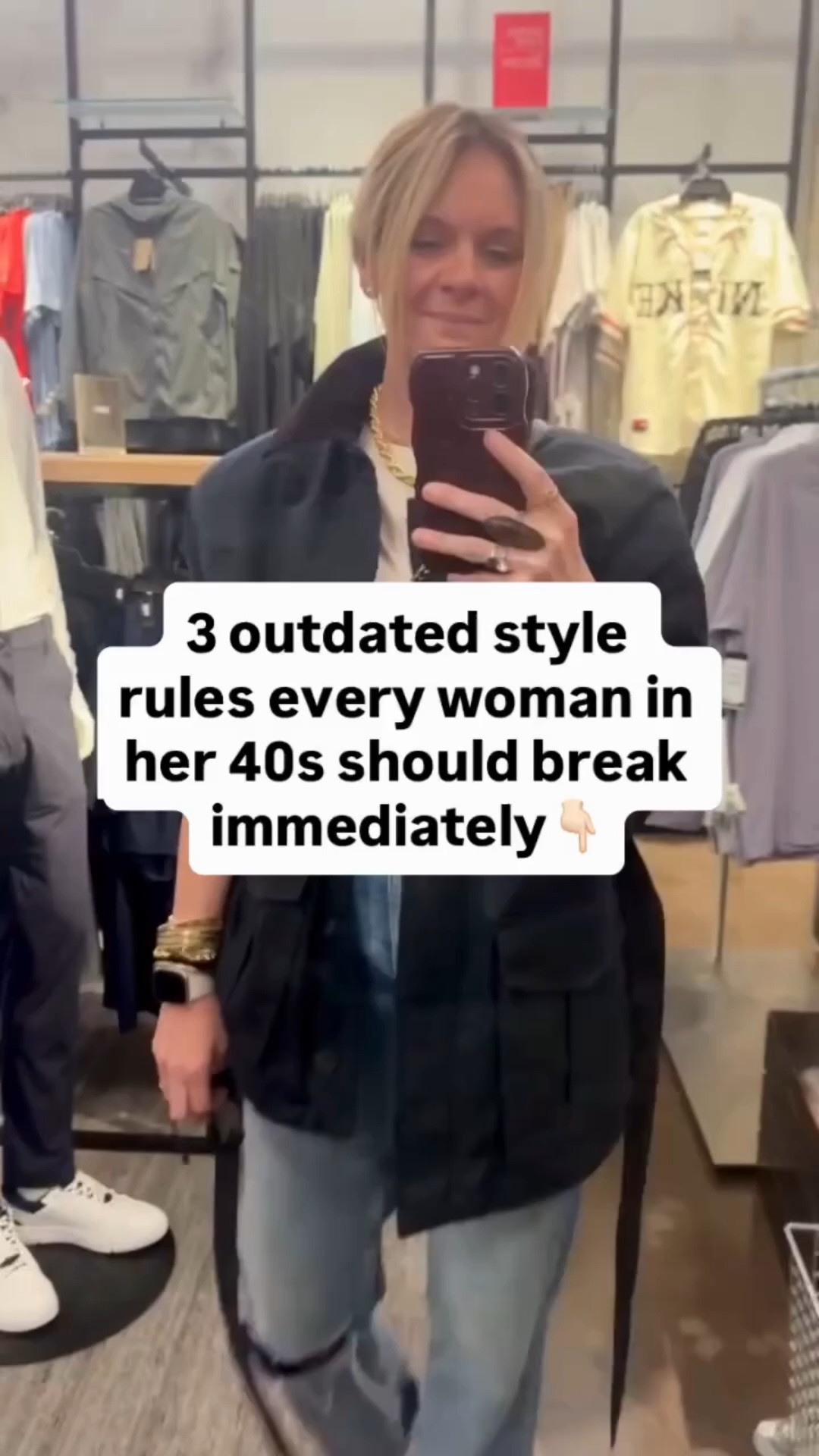 It’s 2026. Can we please stop following these style “rules”? 🙅‍♀️ 

Here are 3 that every woman in her 40s should definitely break: 
1️⃣ “You can’t mix black and navy.” – This combo is so chic when done right — think navy blazer + black pants = instant polish. 
2️⃣ “You can’t wear white after Labor Day.” – White denim, cream sweaters, and ivory coats are fall/winter staples. Trust us, they look expensive. 
3️⃣ “Gold and silver don’t go together.” – Mixed metals make your accessories look effortless, not overthought. It’s the ultimate modern move. 

It’s time to wear what works for you — not what someone said was “appropriate” years ago. ✨ 
Need help refreshing your wardrobe and finding your modern style? Book a Personal Styling Session — link in bio.