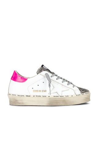 Golden Goose Hi Star Sneaker in Black White, White, & Fluo Pink from Revolve.com | Revolve Clothing (Global)