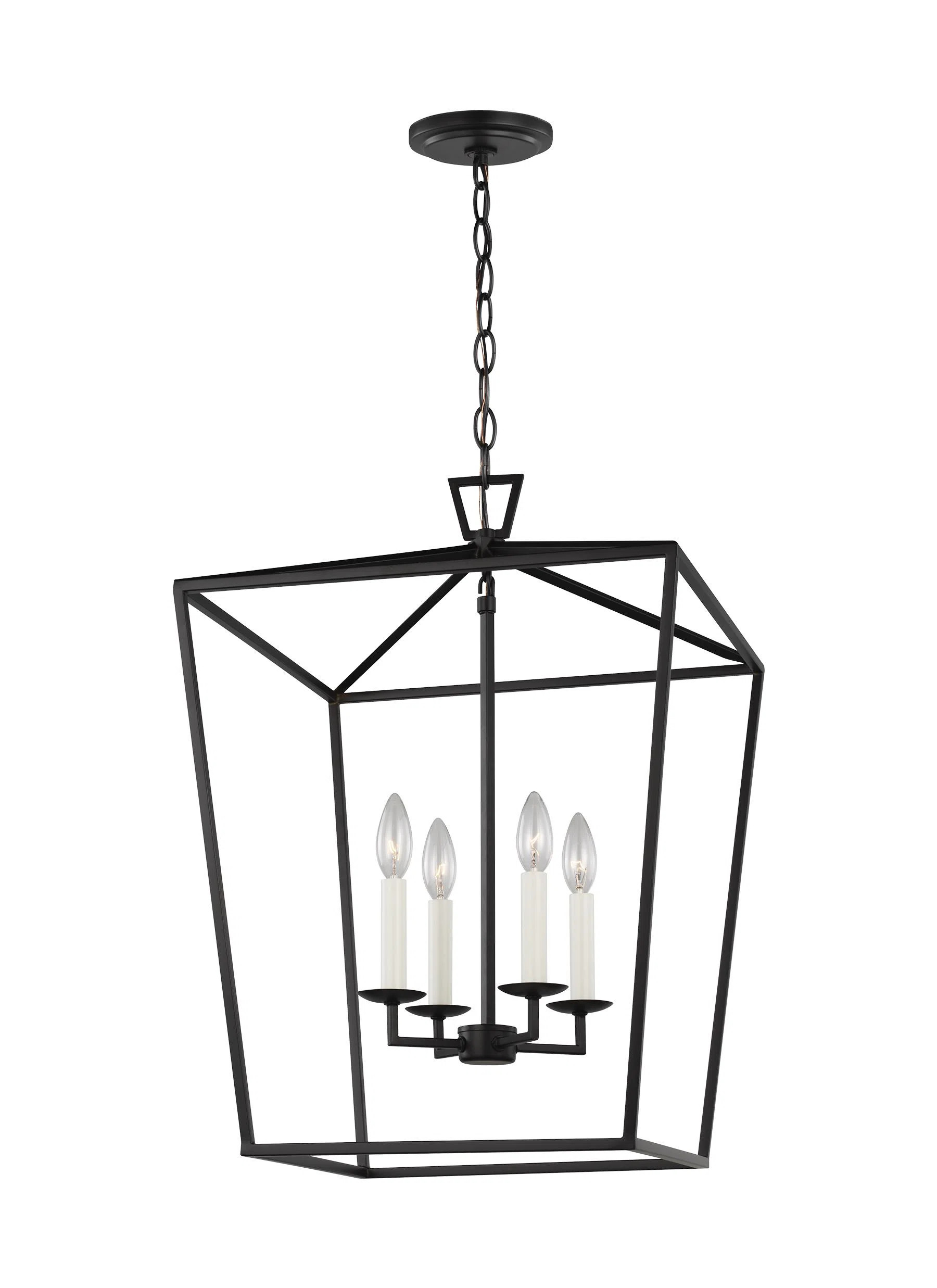 Finnegan 4 - Light Dimmable Lantern Square / Rectangle Chandelier | Wayfair North America