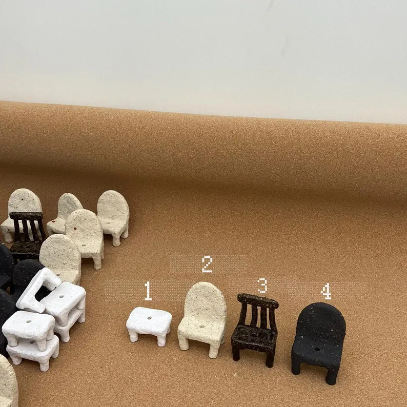 Handcrafted Ceramic Miniature Chair Incense Holders for Home Deco Special Gifts - Etsy | Etsy (US)