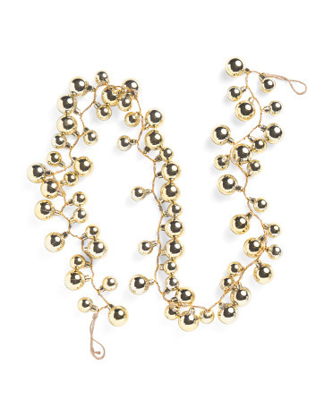 72in Gold Tone Beaded Garland | TJ Maxx
