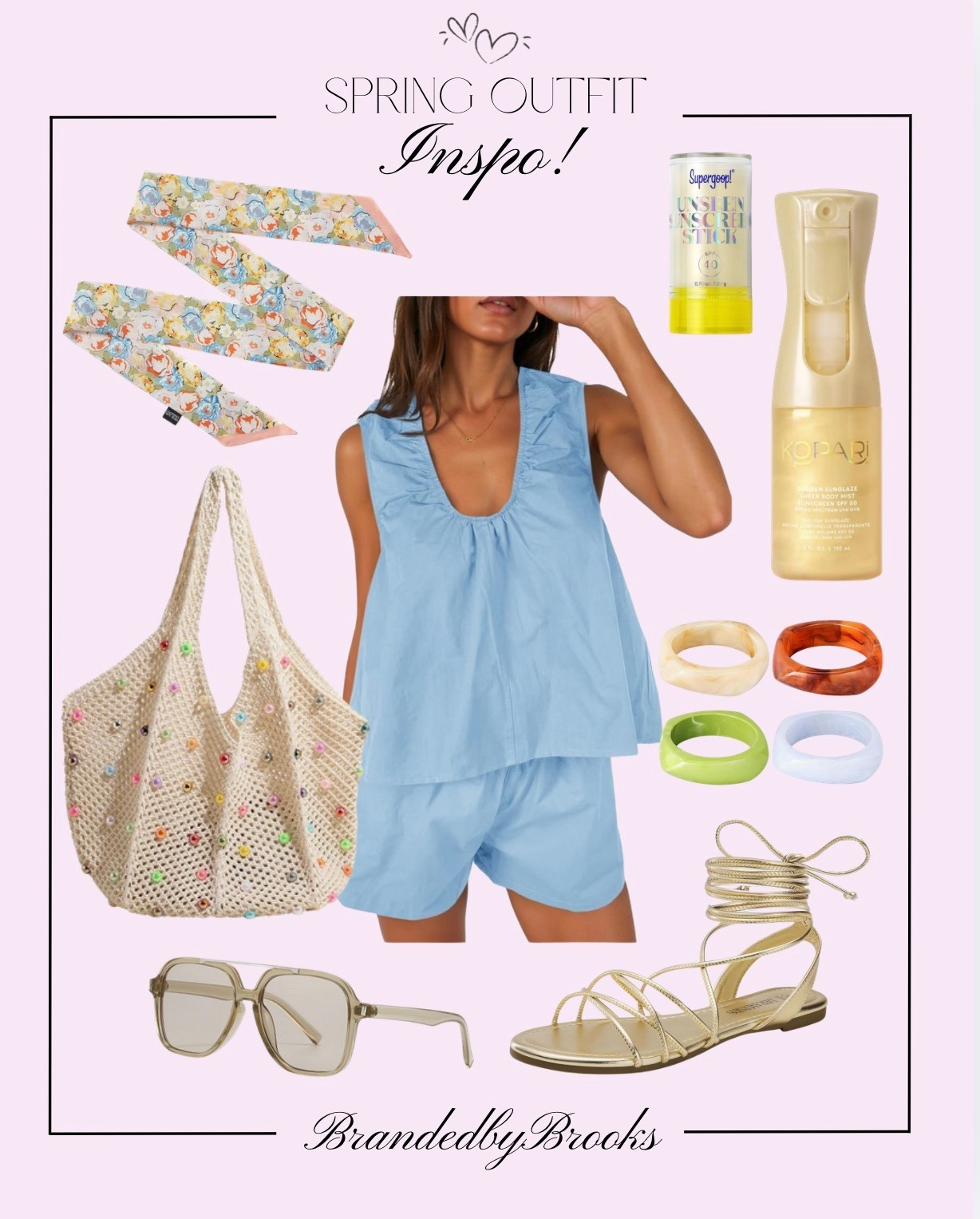 Spring outfit inspo 🌸✨

This set is giving effortless, elevated, and SO comfy — perfect for brunch, errands, or a beachy day out ☀️

Paired it with the cutest woven tote, gold lace-up sandals, and fun stackable bangles for that pop of color 💛

Shop all the details here ↓


#LTKootd #LTKSaleAlert #LTKFestival