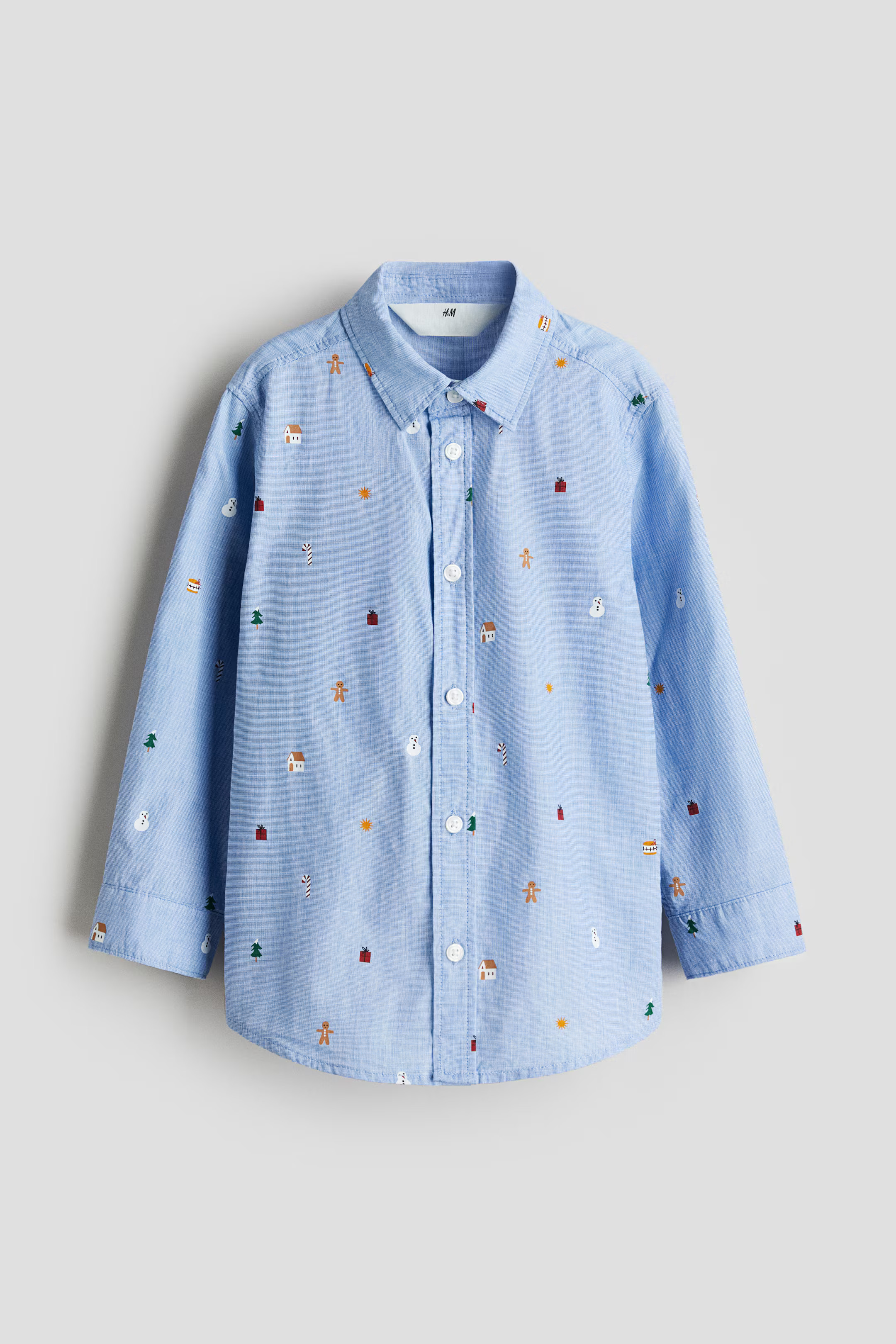 Patterned Cotton Shirt | H&M (US + CA)