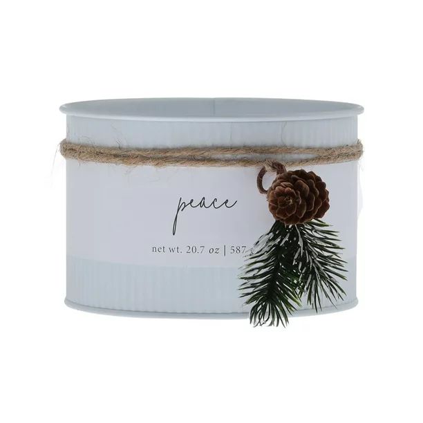 Better Homes & Gardens 21oz Balsam & Fir Cedar Scented 3-Wick Tin 'Peace' Bell Jar Candle - Walma... | Walmart (US)