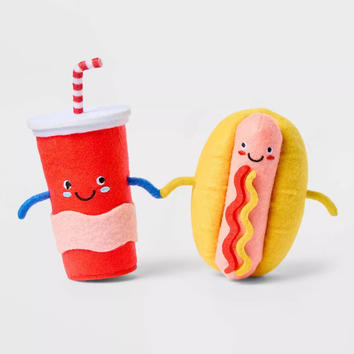 Felt Duo Figural Decor Hotdog and Soda - Sun Squad™: Indoor Polyester Styrofoam Figurines | Target