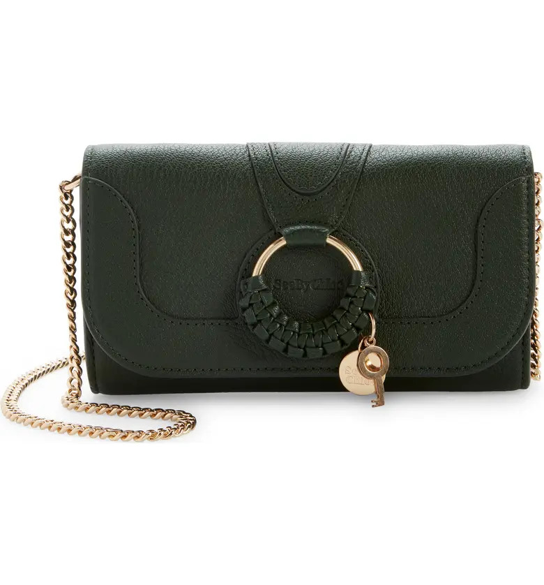 See by Chloé Hana Large Leather Wallet on a Chain | Nordstrom | Nordstrom