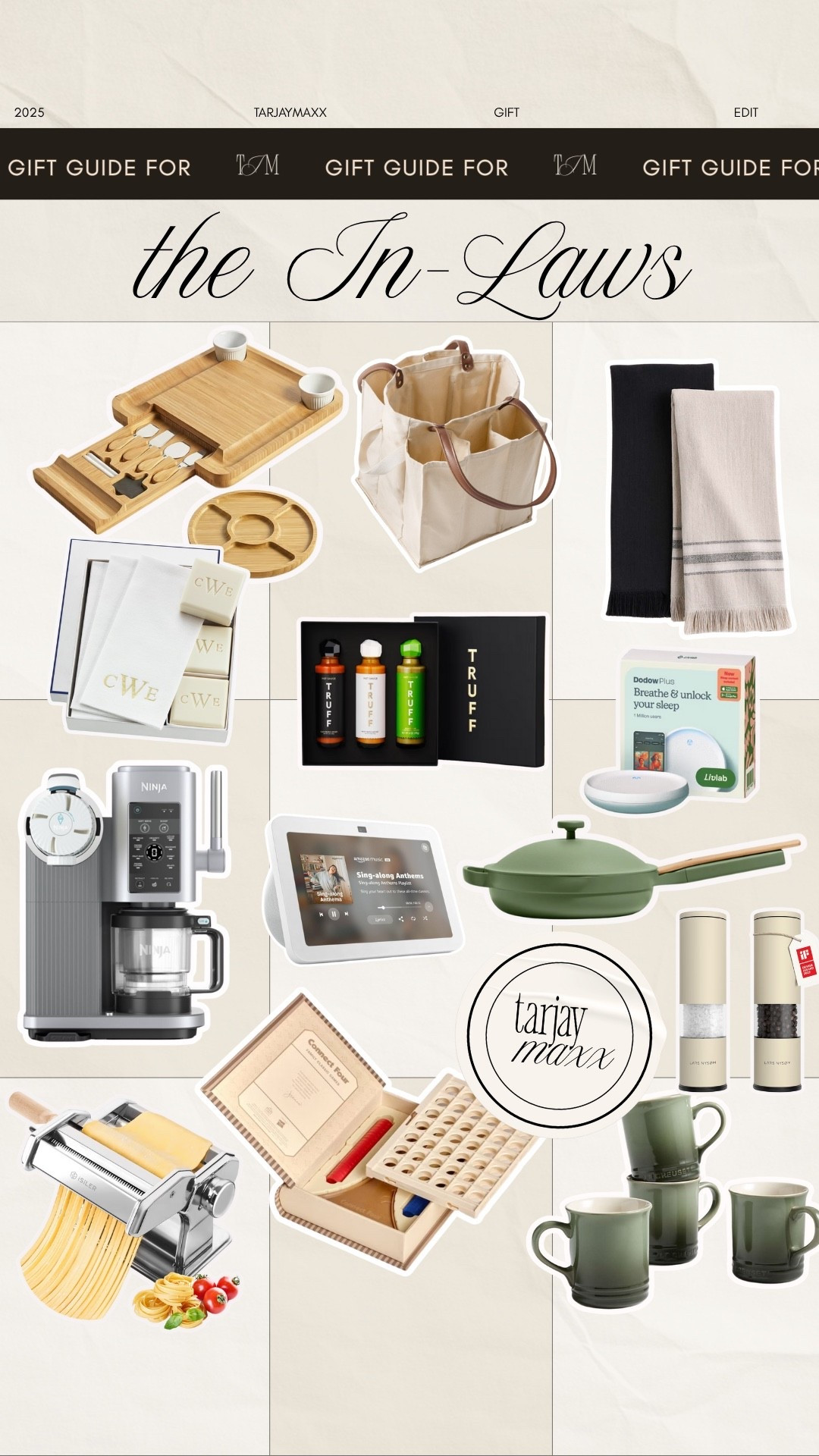 Gift guide for the in-laws mother-in-law, father-in-law sister-in-law, brother-in-law, gift ideas 2025 gift guide season is here, and I’ve rounded up ideas for everyone on your list — from thoughtful white elephant gifts to easy picks for him, her, stocking stuffers, in laws, hard to shop for family members and friends etc. target finds, amazon finds, walmart home, affordable home, cb2 dupe, studio mcgee, crate and barrel dupe, pottery barn dupe, home roundup, target home decor, target home, amazon home, walmart finds, martha stewart aesthetic, mongolian cashmere oversized sweater, equestrian style, dinner party, cherry vibe, fall wedding, farm cottage, polka dots, mini desserts, grandmacore home

#LTKHoliday #LTKSeasonal #LTKGiftGuide